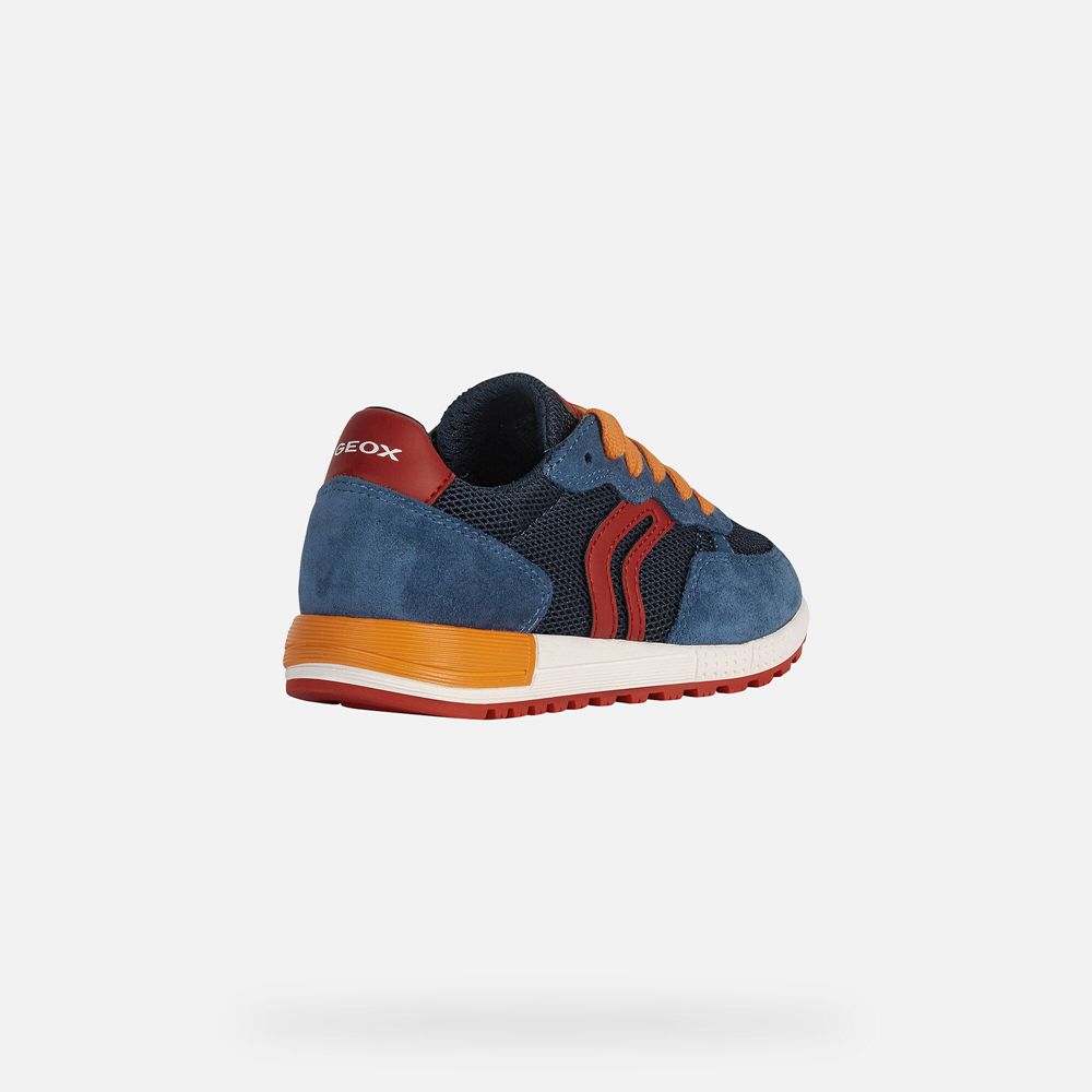 Geox Sneakers Navy/Red Alben - Geox Boys Shoes - DSBIEJ205